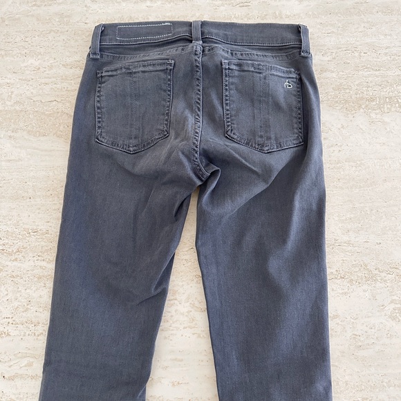 Rag & Bone Gray Zipper Skinny Jeans sz 25 - Picture 4 of 4